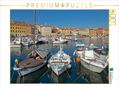 Produktbild von CALVENDO Puzzle Bootshafen | 1000 Teile Lege-Größe 64x48cm Foto-Puzzle für glückliche Stunden