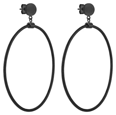 Produktbild von Liebeskind Berlin Damen-Creole Edelstahl (schwarz)