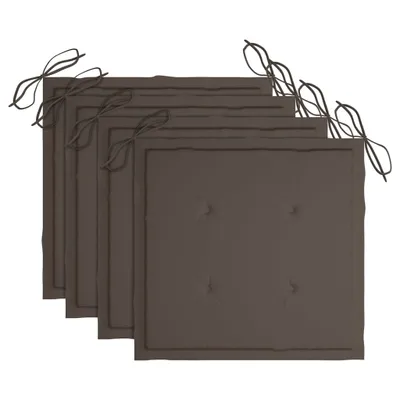 Immagine prodotto di Cuscini per Sedie da Giardino 4 pz Tortora 40x40x4 cm in Oxford