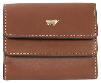 Zdjęcie produktu dla Miniportfel damski ALICE, skórzany, w kolorze brązowym, z 5 przegródkami na karty