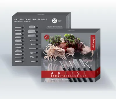 Schnitzmesserset 20-teilig für Obst und Gemüse, spülmaschinengeeignet