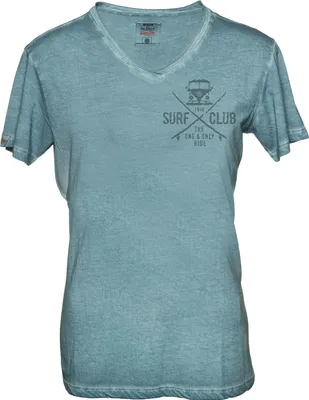 Produktbild von Herren T-Shirt VW Bulli »SURF CLUB« Vintage Indigo Grau