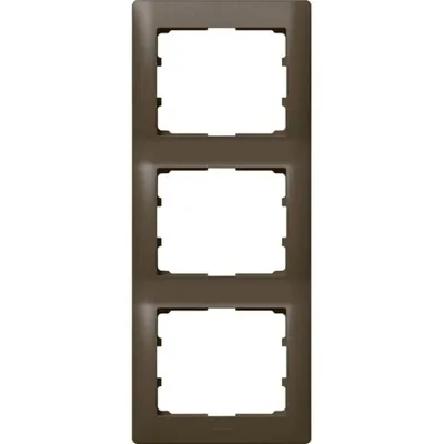 Produktbild von Legrand RAHMEN 3-F. DARK BRONZE VERTI. (771207 GALEA DB)