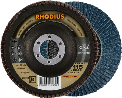 Obrázek produktu pro RHODIUS Lamelový brusný kotouč LSZ F1 115 x 22,23 P60 PROline