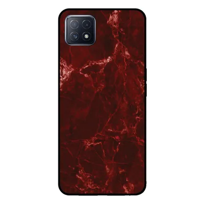 Obrázek produktu pro Smartphonica Pouzdro na telefon pro OPPO A53 5G / A72 5G / A73 5G s mramorovým potiskem - TPU zadní kryt pouzdra mramorový design - Red