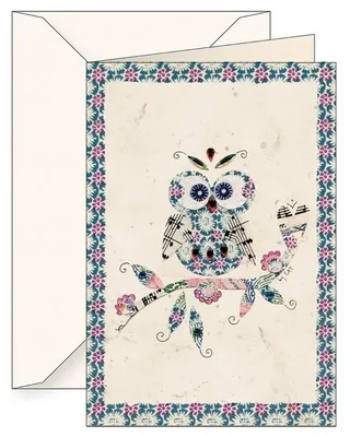 Image de Carnet B6 + enveloppe 5826 Hibou
