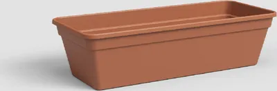 Obrázek produktu pro Artevasi Truhlík MADAGASCAR, 60 cm, plast, hnědá/terakota