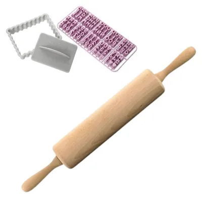 Image de Ensemble de pâtisserie Zenker emporte-piéces et rouleau à pâtisserie