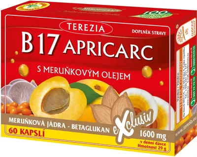 Produktbild von Terezia B17 APRICARC mit Aprikosenöl 50 10 Kapseln