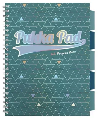 Produktbild von Pukka Pad Glee Projektbuch A4 kariert, 100 Blatt, Notizbuch für Schule, Büro und Meetings