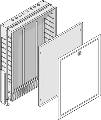 Produktbild von KE Kelit KM577, KELOX FB, UP-Verteilerschrank mit Metalldeckel, 10-13, L: 1000mm, SET, 1 Stk.