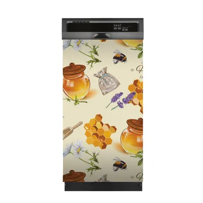 Produktbild von Aufkleber sticker 45x80 cm Dekorative folie Spülmaschine - Honig Bienen Pflaster