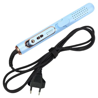 Obrázek produktu pro Airflow Styler 2 v 1, 5 teplotních stupňů, dvojité napětí, profesionální žehlička na vlasy pro domácí použití, 43 W, modrá, zástrčka EU