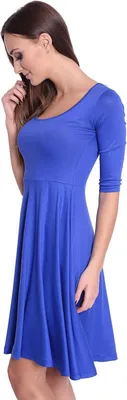 Immagine prodotto di Abito da donna con scollo a U; blu/S/M 36/38
