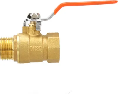 Obrázok produktu pre Mosadzný guľový ventil na potrubie s vonkajším a vnútorným závitom 3/4 "BSP DN20