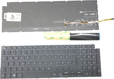 Obrázok produktu pre GERMAN - Čierna klávesnica Klávesnica kompatibilná s Dell Latitude 15 3510