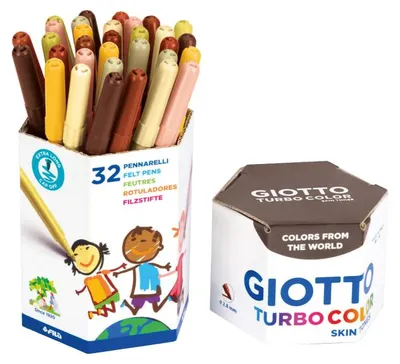 Produktbild von Fasermaler Giotto Turbo Color Skin Tones, 32 Stück