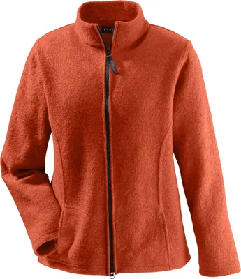 Produktbild von W100 Mu-Jet Damen Merino-Walkjacke, wind- und wasserabweisend, terra, XS