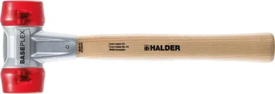 Produktbild von Halder Schonhammer Baseplex Länge 330mm Kopf-Durchmesser 40mm 650g rot - Celluloseacetat - 3906040