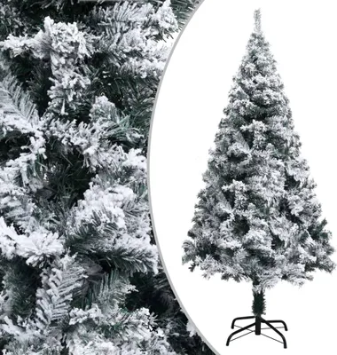 Image de Arbre de Noël artificiel avec neige Vert 150 cm PVC