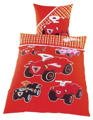 Produktbild von JACK Renforcé Baumwolle Bettwäsche 2 tlg. 135x200cm BIG Bobby Car mit Reißverschluss