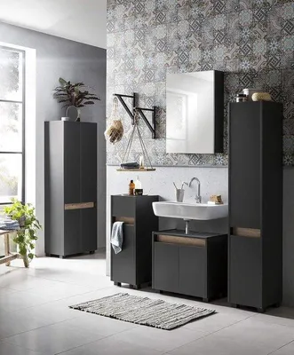 Image de Meuble hi-fi anthracite 302 x 1645 x 33 cm
