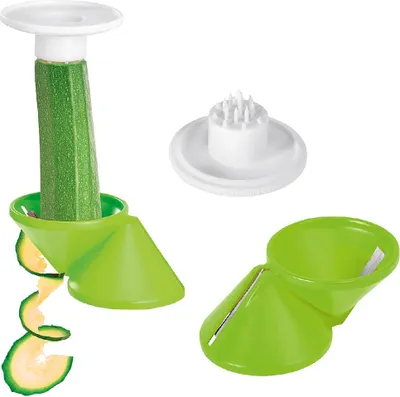 Produktbild von Metaltex 252799080 Deko-Spiralschneider, lime/weiß, 3-teilig (1 Set)