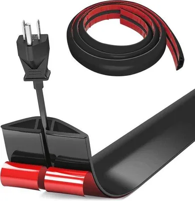 Produktbild von Famanu Kabelkanal flexibel - Selbstklebender Kabelschutz - 1 Meter x 5 cm