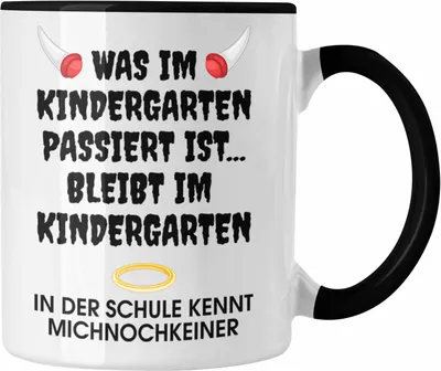 Produktbild von Trendation - Schulkind 2023 Lustig Einschulung Mädchen Junge Geschenk Schultüte Tasse Schulstart 1 Schultag Schuleinführung Schulanfang Geschenkidee (Schwarz)