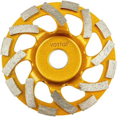 Produktbild von Diamant Schleiftopf 125 mm Wechselsegmente Schleifteller Diamant Topfschleifer