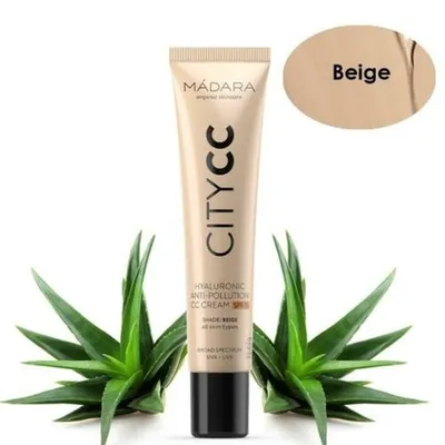 Produktbild von Mádara City CC Hyaluronic Anti Pollution CC Cream Spf15 Beige 40ml