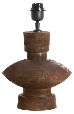 Produktbild von Light & Living - Lampenfüß Fiera - Dunkelbraun - Ø23x25cm