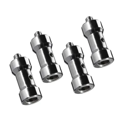 Produktbild von Walimex Set 4x Spigot Gewinde Adapter 1/4 Zoll auf 3/8 Zoll – Gewindeadapter für Kamera Zubehör und Stativ – Fotostudio Fotoshootings Fotografie