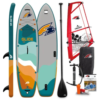 Produktbild von F2 Set Glide SUP 10'2" mit Windsurfsegel Checker 4qm