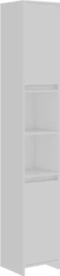 Produktbild von vidaXL Badezimmerschrank Weiß 30x30x183,5 cm Holzwerkstoff