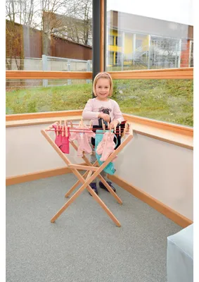 Image de Étendoir à linge avec pinces