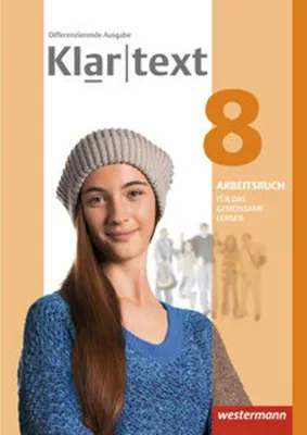 Produktbild von Klartext 8. Arbeitsbuch. Individuelle Förderung - Inklusion. Differenzierende allgemeine Ausgabe