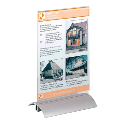 Produktbild von DURABLE Tischaufsteller PRESENTER A5 hoch, 858819 transparent