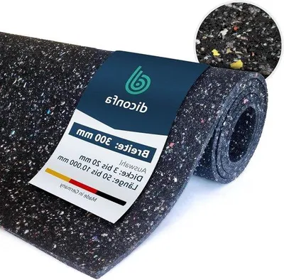 Immagine prodotto di Tappetino in gomma per la protezione del pavimento - Protegge il sottofondo - permeabile all'acqua e resistente ai raggi UV - 275 x 30 cm - nero