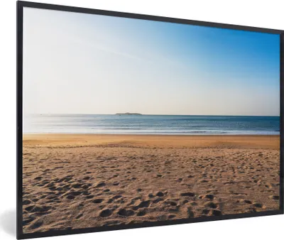 Produktbild von MuchoWow® MuchoWow® Gerahmtes Poster Strand - Licht - Sommer 90x60 cm - Poster mit zchwarzem Bilderrahmen - Fotorahmen - Foto-Plakat