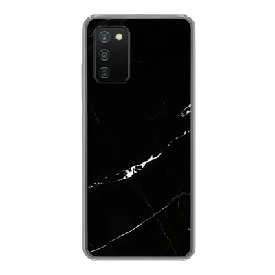 Produktbild von MuchoWow® Handyhülle Schutzhülle Hülle für Samsung Galaxy A03s Marmor - Schwarz - Natursteine Silikon Softcase Handy Hülle - Schutz