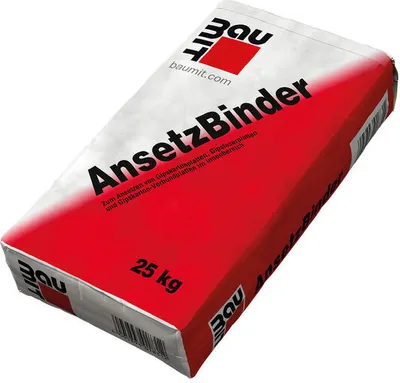 Produktbild von Baumit Gips Ansetzbinder für Gipsplatten, abriebfest, feuerhemmend, nicht brennbar, 25 kg