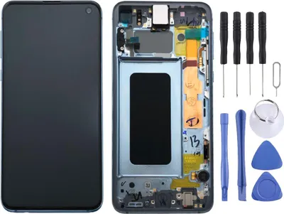 Produktbild von Samsung Display LCD Komplettset GH82-18852C Blau für Galaxy S10e 5.8 Zoll G970F