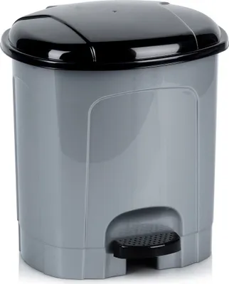 Produktbild von Orion | Treteimer 5,5 l - Grau - Mülleimer - Mit Inneneimer - Hygienisch und Praktisch - Modernes Design