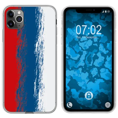 Produktbild von PhoneNatic Case kompatibel mit Apple iPhone 11 Pro Silikon-Hülle WM Russland M9