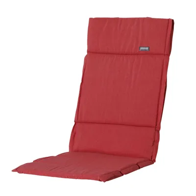 Produktbild von Madison Tuinstoelkussen 123 x 50 cm mit Fiberfüllung in Ziegelrot, UV-beständig und wetterfest für Garten und Balkon