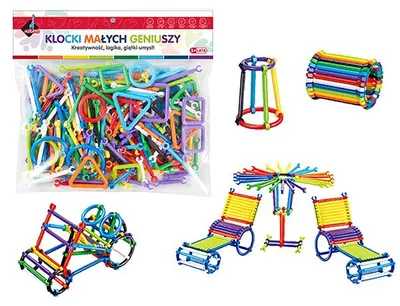 Produktbild von Klocki małych geniuszy Patyki 173 elementy
