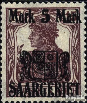 Produktbild von Briefmarken Saarland 1921 Mi 51 postfrisch Neues Saarwappen