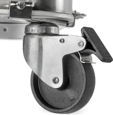 Produktbild von STIER Rollen Set für Aluboxen, 4 Rollen, davon 2 Rollen mit Feststeller, ideal für STIER Transportboxen und Alukisten, erleichtert den Transport, stabil und langlebig