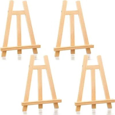 Obrázek produktu pro Dřevěný mini stojan – dekorativní stojan na 4 předměty – 15 x 20 cm